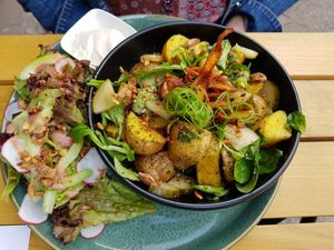 Example of a main dish at Kochkraft in Berlin