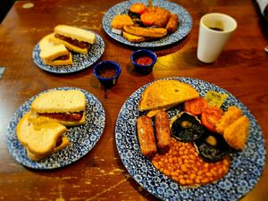 Vegan breakfast at The Shrewsbury Hotel in Shrewsbury