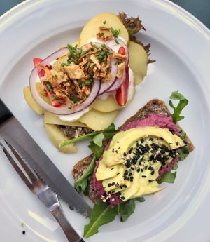 vegan smørrebrød at Lillians Smørrebrød in Copenhagen