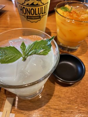 Cocktails at Tane Vegan Izakaya in Honolulu