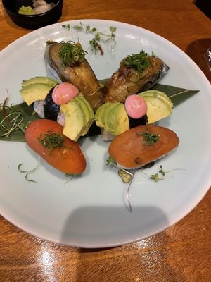 Vegan sushi at Tane Vegan Izakaya in Honolulu