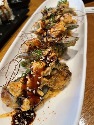 Omg not sure what this was but devilish good at Tane Vegan Izakaya in Honolulu