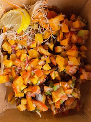 Half Moon roll (take out) at Tane Vegan Izakaya in Honolulu