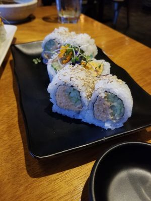 Spicy Tofuna at Tane Vegan Izakaya in Honolulu