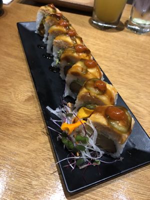 Some specialty roll. Forgot the name. at Tane Vegan Izakaya in Honolulu