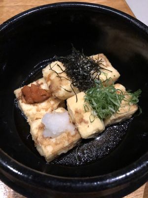 Agedashi tofu at Tane Vegan Izakaya in Honolulu