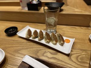 Gyozo Dumplings at Tane Vegan Izakaya in Honolulu