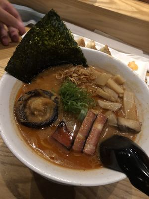 Spicy ramen  at Tane Vegan Izakaya in Honolulu