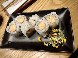 Vegan sushi at Tane Vegan Izakaya in Honolulu
