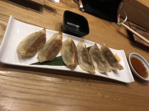 Gyoza at Tane Vegan Izakaya in Honolulu