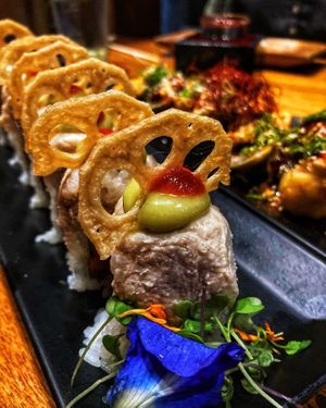 Specialty roles: yum!! The Wedge was our favorite. Also over the moon about the roasted corn nigiri  at Tane Vegan Izakaya in Honolulu