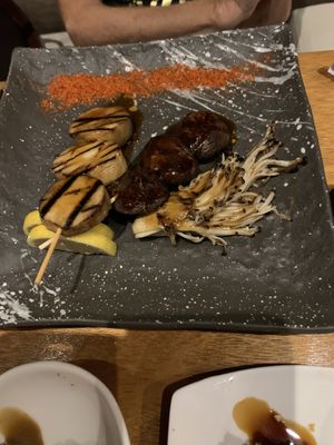 Grilled mushrooms - don’t miss this! at Tane Vegan Izakaya in Honolulu