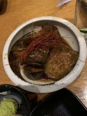 Marinated eggplant at Tane Vegan Izakaya in Honolulu