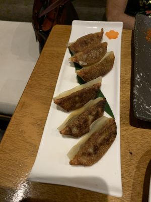 Gyoza! at Tane Vegan Izakaya in Honolulu
