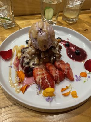 Overpriced pineapple dessert   at Tane Vegan Izakaya in Honolulu