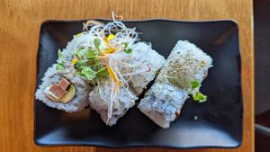 Philadelphia rolls at Tane Vegan Izakaya in Honolulu