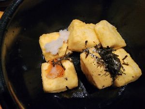 Agedashi tofu - surprisingly disappointing. I don't recommend this dish here. at Tane Vegan Izakaya in Honolulu
