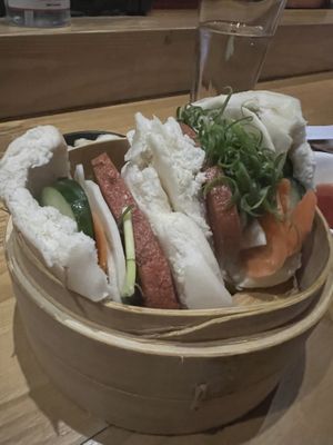 Da bao   at Tane Vegan Izakaya in Honolulu