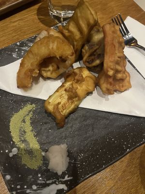 tempura   at Tane Vegan Izakaya in Honolulu