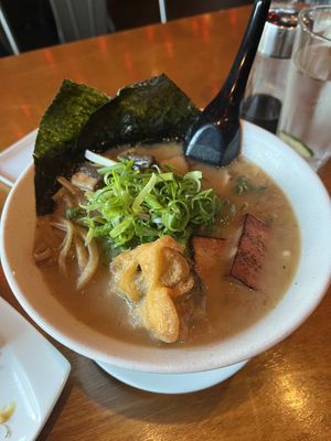 Roasted garlic miso ramen 🍜   at Tane Vegan Izakaya in Honolulu