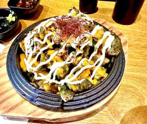 Crispy Brussels sprouts  at Tane Vegan Izakaya in Honolulu