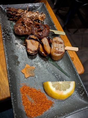 Grilled mushrooms at Tane Vegan Izakaya in Honolulu