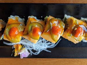 Point Reyes roll at Tane Vegan Izakaya in Honolulu
