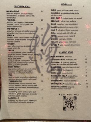   at Tane Vegan Izakaya in Honolulu