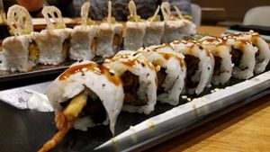 The Pacifica "delish" and manilla dune in the background at Tane Vegan Izakaya in Honolulu
