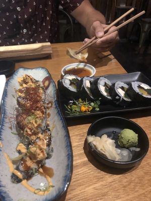 Wedge roll  at Tane Vegan Izakaya in Honolulu