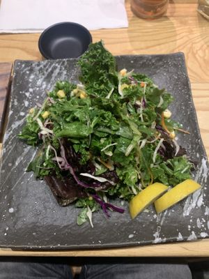 Seasonal salad at Tane Vegan Izakaya in Honolulu