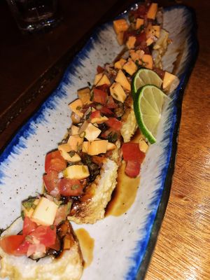 Deep fried roll (forgot the name) at Tane Vegan Izakaya in Honolulu