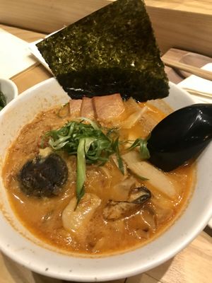 Spicy garlic ramen at Tane Vegan Izakaya in Honolulu