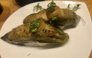 Eggplant sushi at Tane Vegan Izakaya in Honolulu