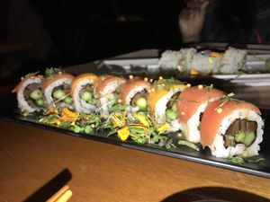 One of the specialty rolls at Tane Vegan Izakaya in Honolulu