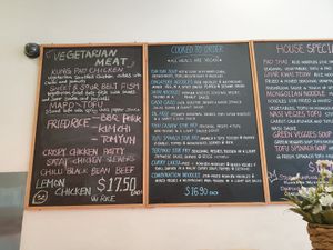 Menu at Veg Out Time in South Yarra