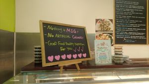 sign at Veg Out Time in South Yarra