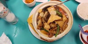 Tofu claypot at Lucky Creation Vegetarian in San Francisco