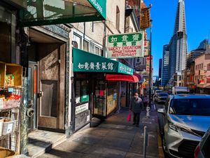 Outside of Lucky Creation Vegetarian at Lucky Creation Vegetarian in San Francisco
