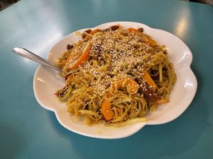 Singapore noodles  at Lucky Creation Vegetarian in San Francisco