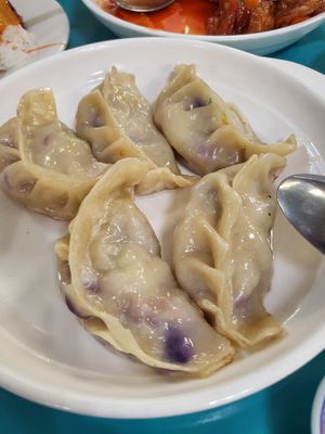 Dumplings at Lucky Creation Vegetarian in San Francisco