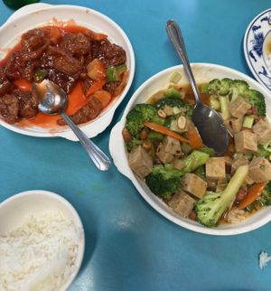   at Lucky Creation Vegetarian in San Francisco