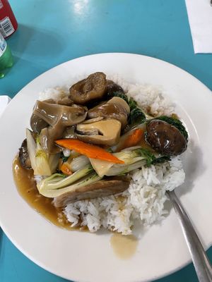   at Lucky Creation Vegetarian in San Francisco