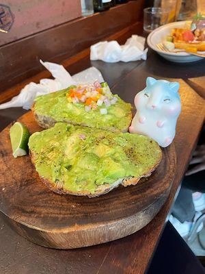 Avocado toast  at Suke6 Diner in Tokyo