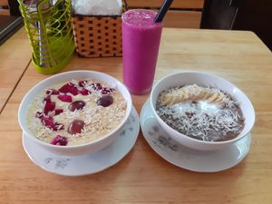 Best vegan breakfast  at Ginger Home in Sapa