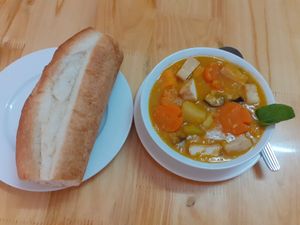 Vegan curry at Ginger Home in Sapa