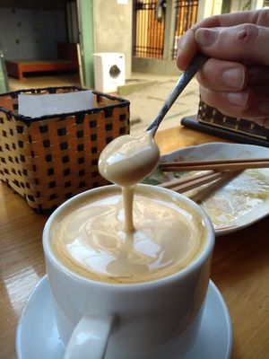 Egg coffee at Ginger Home in Sapa
