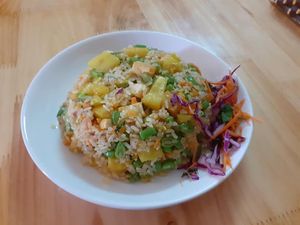 pineapple fried rice at Ginger Home in Sapa