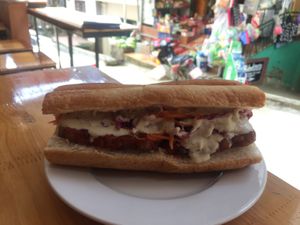 Tempehsandwich at Ginger Home in Sapa