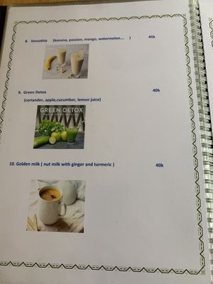 Menu page 14 at Ginger Home in Sapa